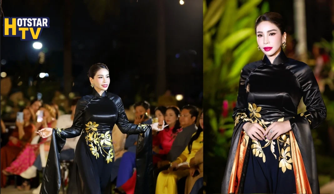 Lý Hương khoe khí chất trong tà áo dài “Hoa Khổng Tước”