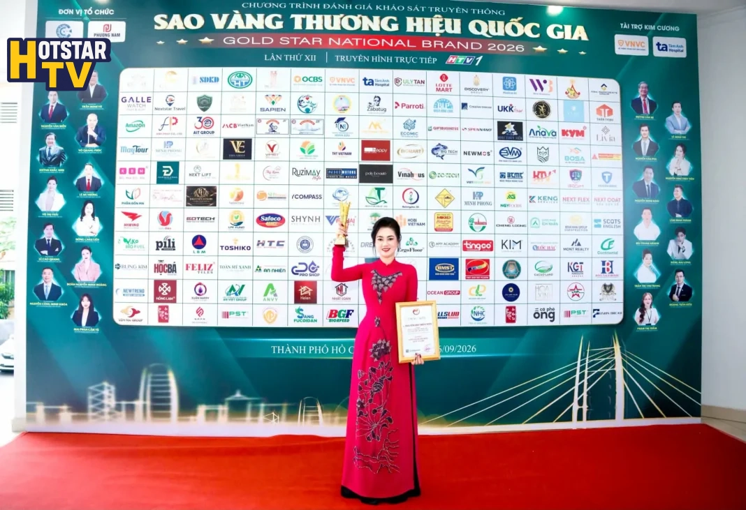 CEO Nguyễn Như Thủy Tiên được vinh danh “Sao Vàng Doanh Nhân Quốc Gia 2026”