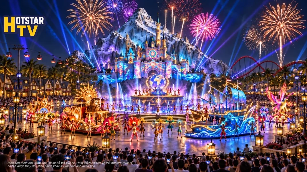 “Kỳ quan Lễ hội giải trí toàn cầu” VinWonders Cần Giờ - “vũ trụ lễ hội” rực rỡ và bất tận đang thành hình giữa Cần Giờ